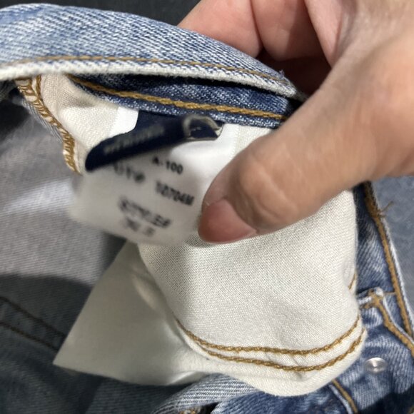 American Eagle Vtg Y2K Jeans Womens Sz 6 Distressed Low rise Boyfriend Bootcut - Picture 11 of 13